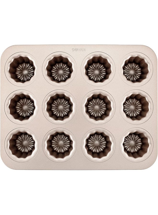 CHEFMADE WK9158 12 Cup Non-Stick Cannele Mould - Image 1