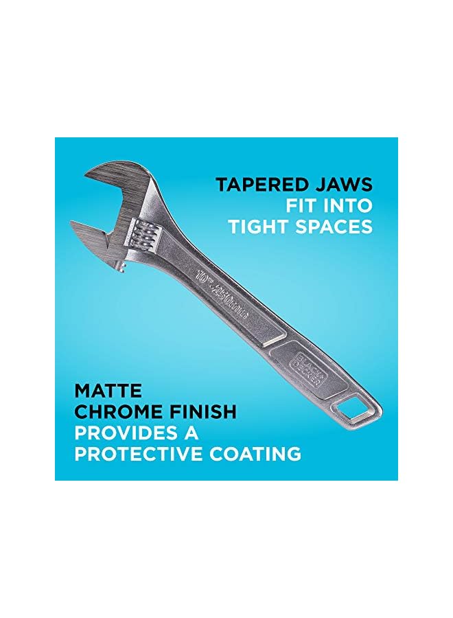 beyond by BLACK+DECKER Adjustable Wrench Set, 6-Inch, 8-Inch & 10-Inch, 3-Pack (BDHT8159092APB) - Image 2