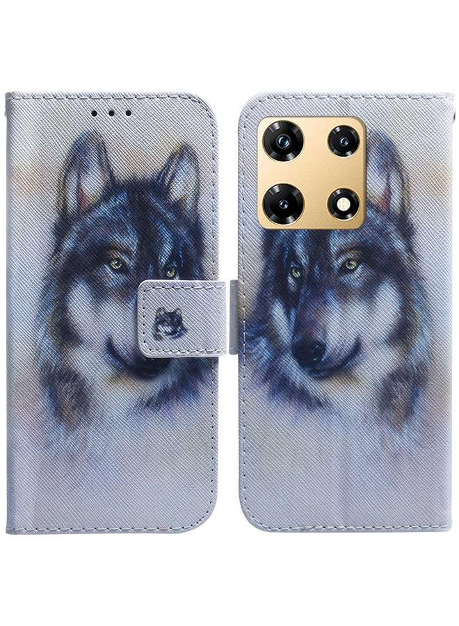 Zaboon Case For Infinix Note 30 Pro Coloured Drawing Flip Leather Phone Case - Image 1