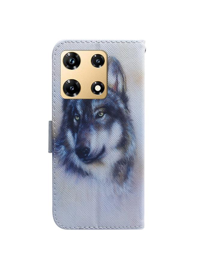 Zaboon Case For Infinix Note 30 Pro Coloured Drawing Flip Leather Phone Case - Image 3