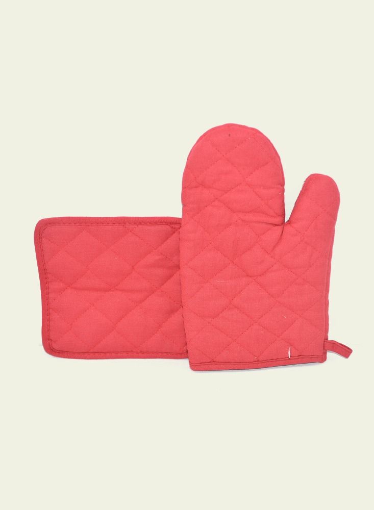 Rite 2-Piece Cotton Oven Pad & Gloves 28x17cm  - Image 1