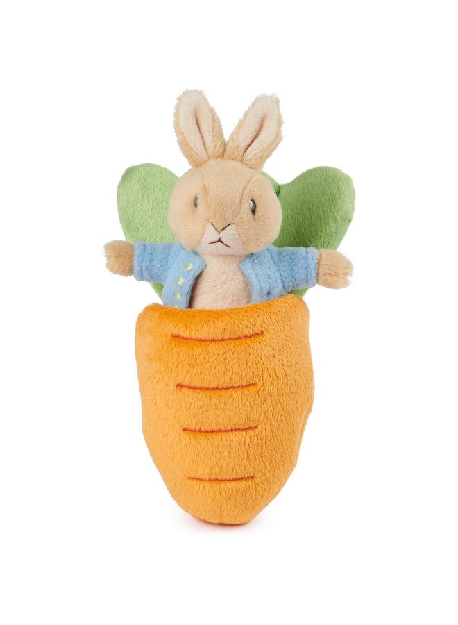 GUND Beatrix Potter 2-in-1 Peter Rabbit with Carrot Plush Playset, Bunny Stuffed Animal for Ages 1 and Up, Orange/Blue, 7” - Image 1
