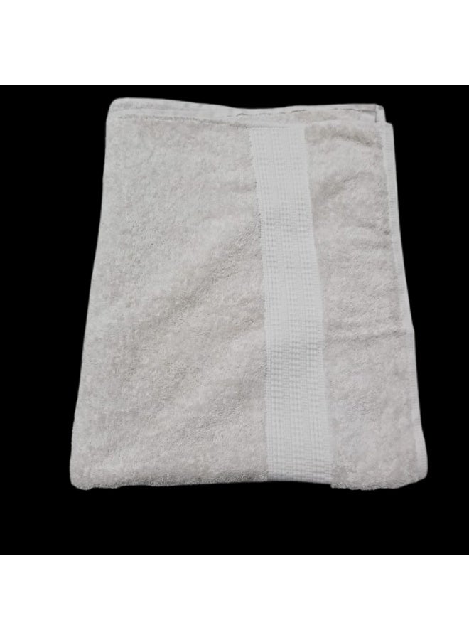 Large cotton towel 90x145 cm beige