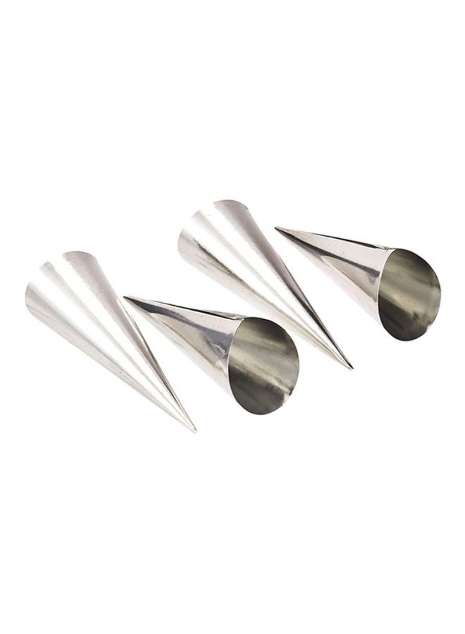 Prestige 4-Piece Stainless Steel Cream Horns Set Silver 11.2cm - Image 1