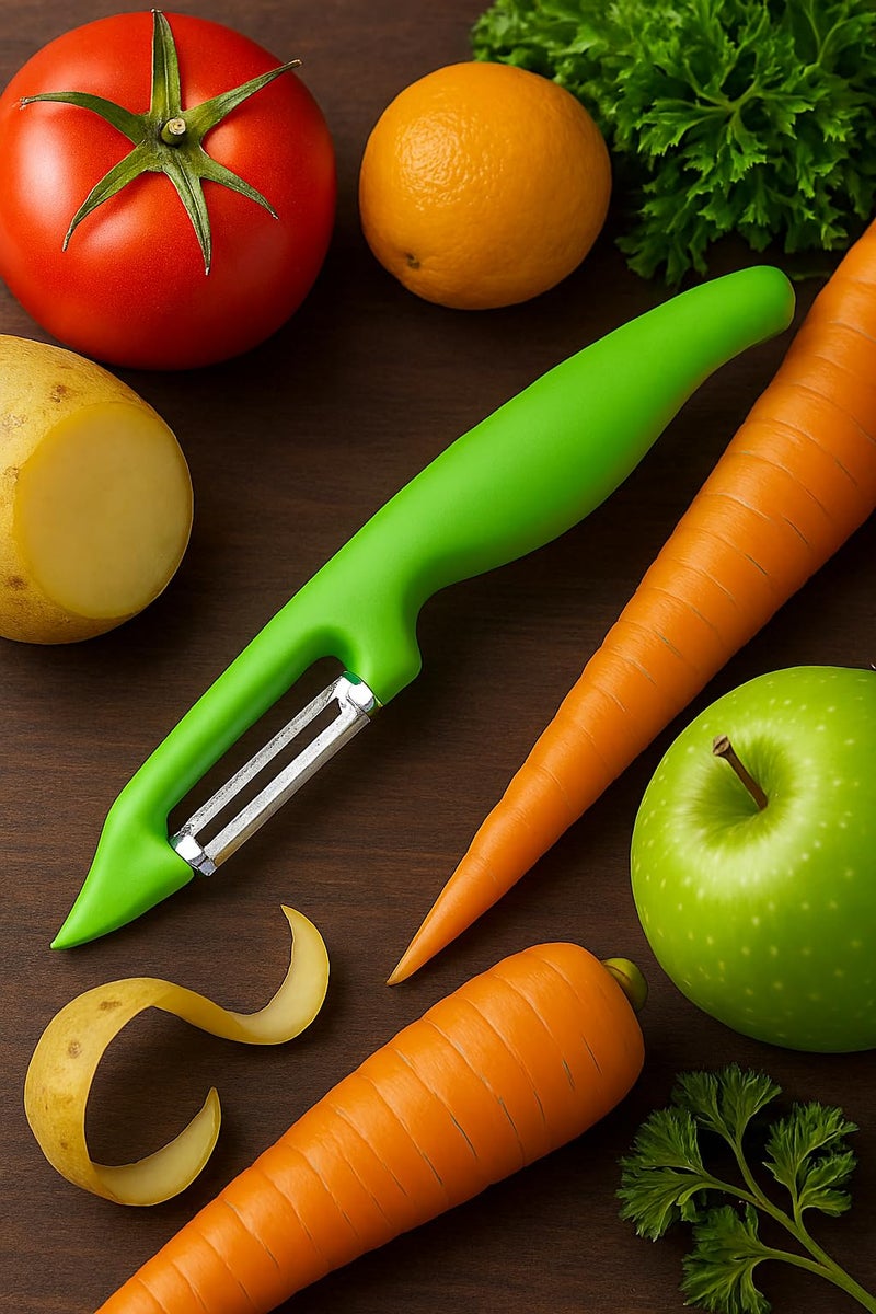 Top Chef Forever Peeler – Lightweight & Easy on Hands | Smooth, Effortless Peeling with Sharp Stainless Steel Blade – Green - Image 1