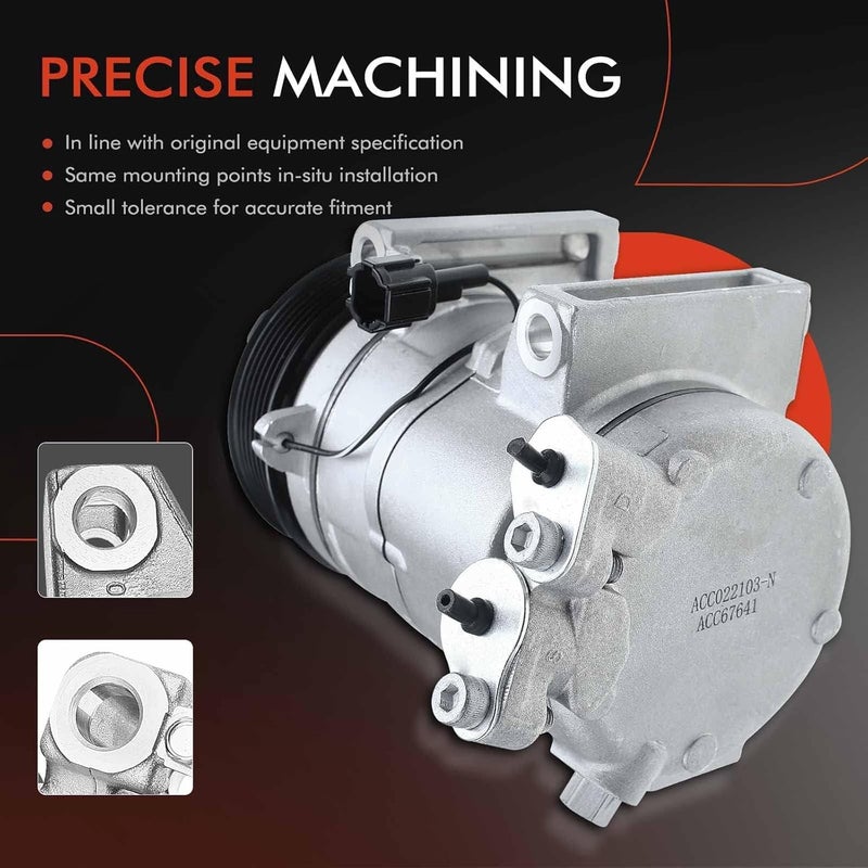 A-Premium AC Compressor with Clutch for Infiniti and Nissan - Image 5
