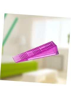 ماركة غير محددة NUOBESTY Door Gaps Soft Door Holder Holder Floor Stopper Anti-Slip per Finger Protector per Windproof Wedge Door Plug Door Clip Purple per Door Holder  - Image 3