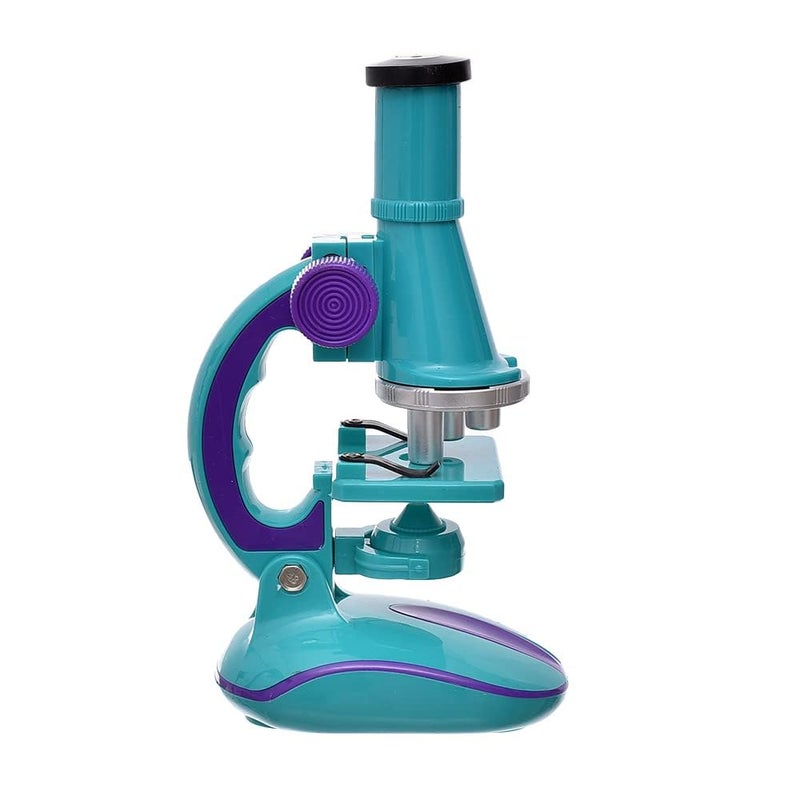 Generic Plastic Microscope Toy With Speciments For Children Set Of 4 Pieces - Multi Color