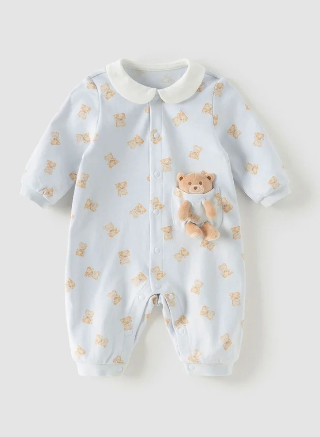 ديف اند بيلا رومبر أطفال بجيب دمية دب قابلة للإزالة