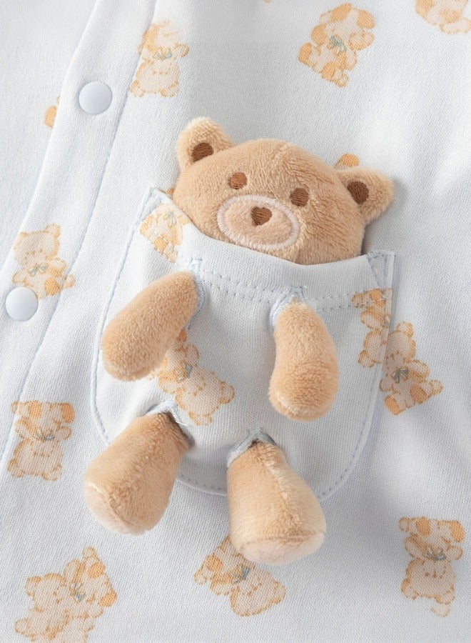 ديف اند بيلا رومبر أطفال بجيب دمية دب قابلة للإزالة - Image 4