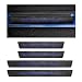 SHMZK 4 PCS Car Door Sill Protector Waterproof Carbon Fiber Style Car Door Entry Guard Sill Protector AntiScratch Door Threshold Strips Stickers for Most Vehicles Car Accessories Blue4pcs - Image 2
