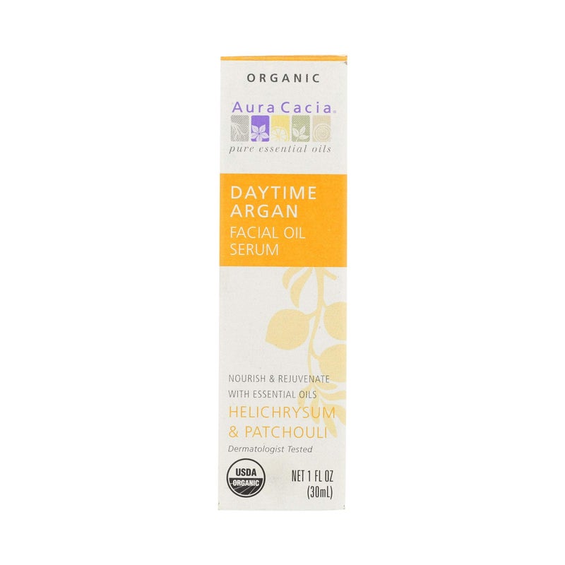 Aura Cacia Daytime Argan Facial Oil Serum 1 Fluid Ounce