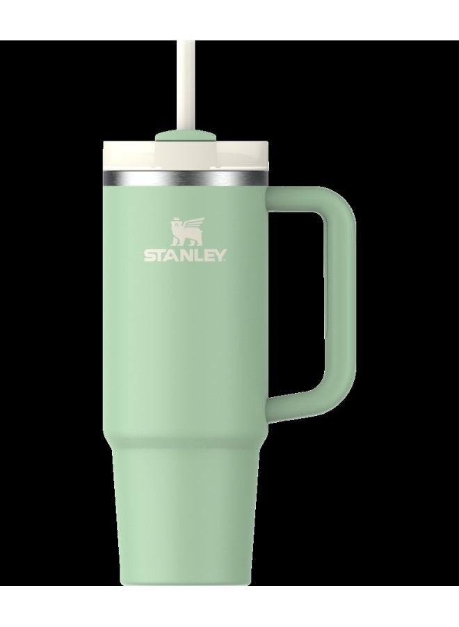 Stanley 30oz Stanley Quencher 2.0 Tumbler Insulated Travel Cup with Handle & Straw – Pistachio - Image 1