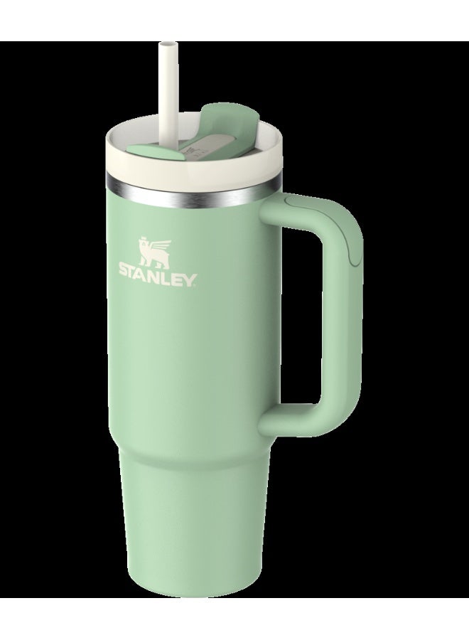 Stanley 30oz Stanley Quencher 2.0 Tumbler Insulated Travel Cup with Handle & Straw – Pistachio - Image 2