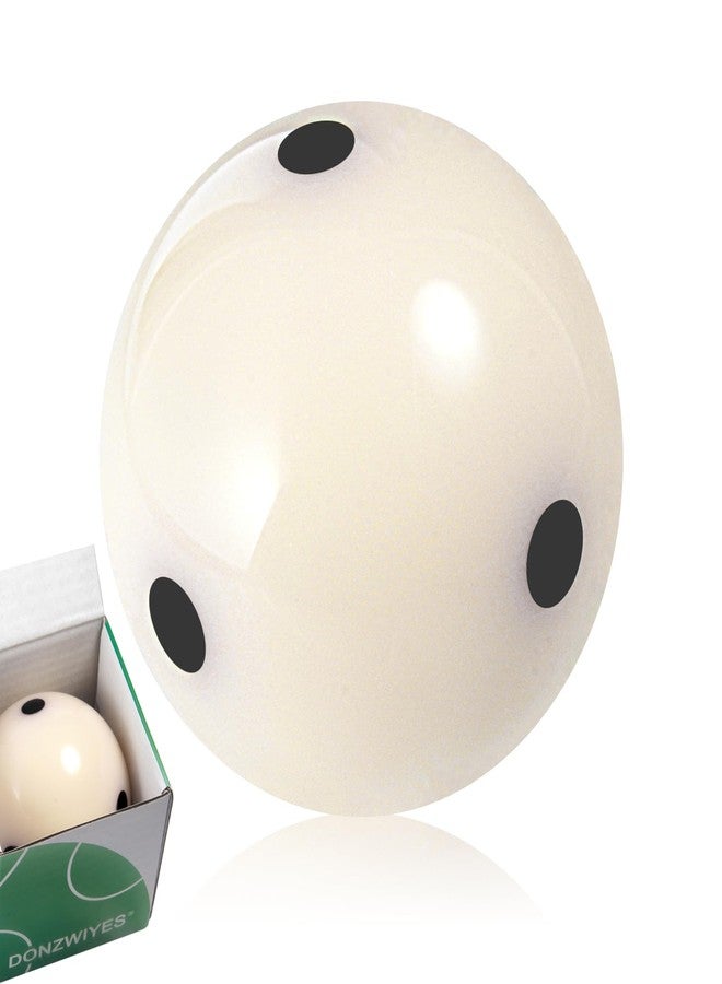 DONZWIYES Pro-Cup Pool Cue Ball 2 1/4" 6 Black Dots AAA-Grade Regulation Size Pool Billiard Training Cue Ball(1 Pack) - Image 1