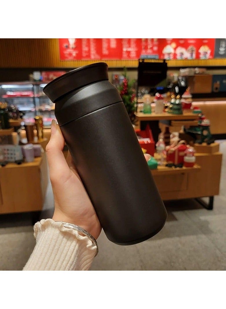 Generic Japanese Style Thermos Cup, Simple Frosted, Portable, Compact, 304 Stainless Steel Water Cup, High Value Coffee Cup for Male and Female Student (White, 350ml) - Image 5