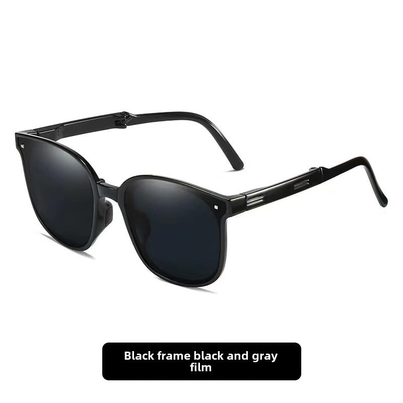 Generic New Foldable Polarized Sunglasses Women UV Protection980 jazz black (polarized nose pad silicone air cushion) 980 jazz black (polarized nose pad silicone air cushion) 