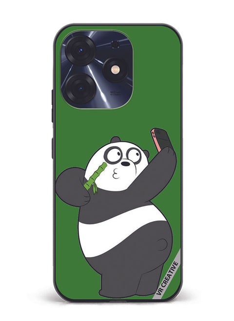 Protective Case Cover For Tecno Spark 10 Pro Panda With Phone Design Multicolour