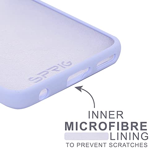SPRIG Compatible with Motorola Edge 20 Fusion Liquid Silicone Premium Back Cover Drop Tested Shock Proof Mobile Case for Men, Women, Boys and Girls with Camera Protection (Light Purple) - Image 3