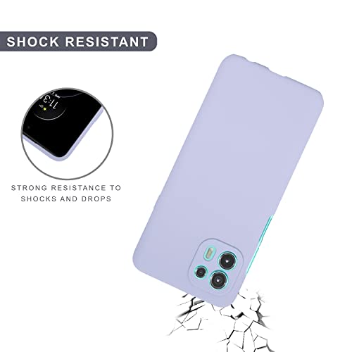 SPRIG Compatible with Motorola Edge 20 Fusion Liquid Silicone Premium Back Cover Drop Tested Shock Proof Mobile Case for Men, Women, Boys and Girls with Camera Protection (Light Purple) - Image 5