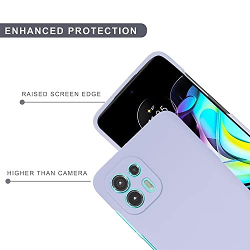 SPRIG Compatible with Motorola Edge 20 Fusion Liquid Silicone Premium Back Cover Drop Tested Shock Proof Mobile Case for Men, Women, Boys and Girls with Camera Protection (Light Purple) - Image 4