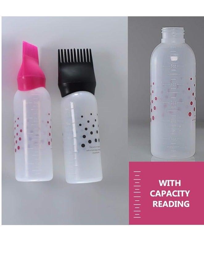 Generic Hair Oil Bottle, Oil Comb 120ML Hair Tools Hair Dye Applicator Brush Bottles Styling Tool Hair Coloring 1 PCS - Image 1