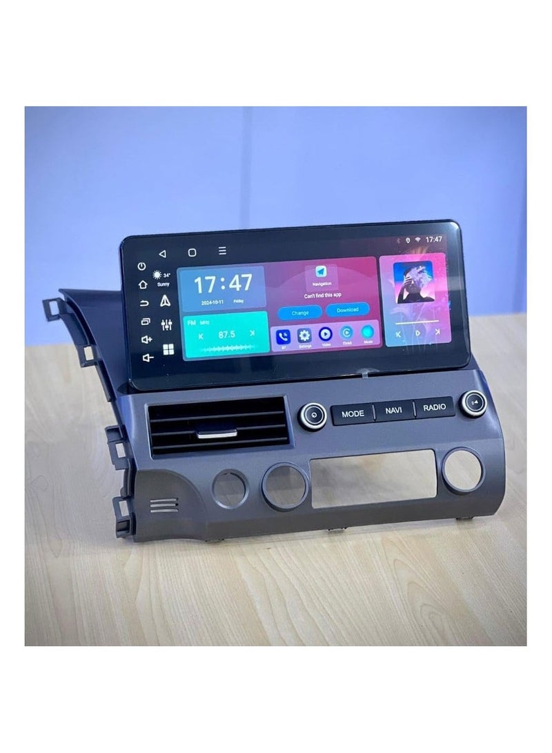 Raymos 12.3 inch Honda Car Stereo  Honda Civic 2006-2011 Android Screen Support Apple Carplay Android Auto Wireless 4GB RAM Fast Interface included 4G Wifi USB QLED ( 1280x720 ) - Image 5