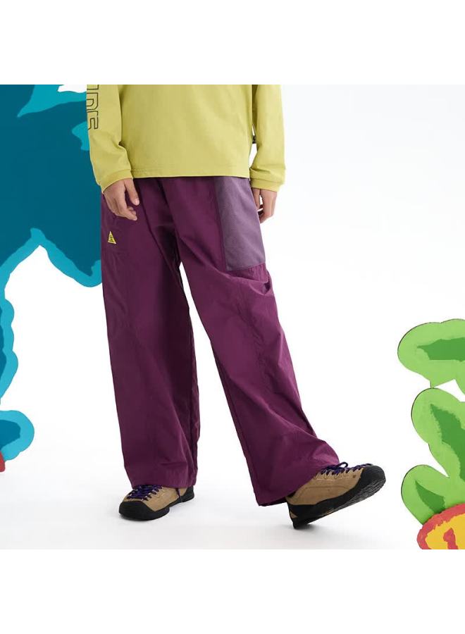 Mipo New Kids' Spring Moisture-wicking Quick-dry Outdoor Breathable Casual Pants Purple 160cm - Image 1