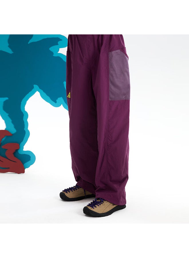 Mipo New Kids' Spring Moisture-wicking Quick-dry Outdoor Breathable Casual Pants Purple 160cm - Image 2