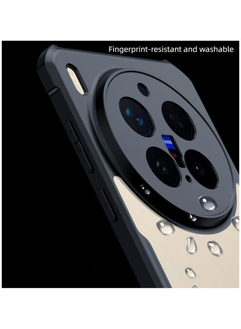 عام غطاء متوافق مع هاتف Vivo X300 Pro 2025 - غطاء واقي رفيع مانع للاصفرار من مزيج TPU+PC مع إطار ماص للصدمات وظهر شفاف - Image 2