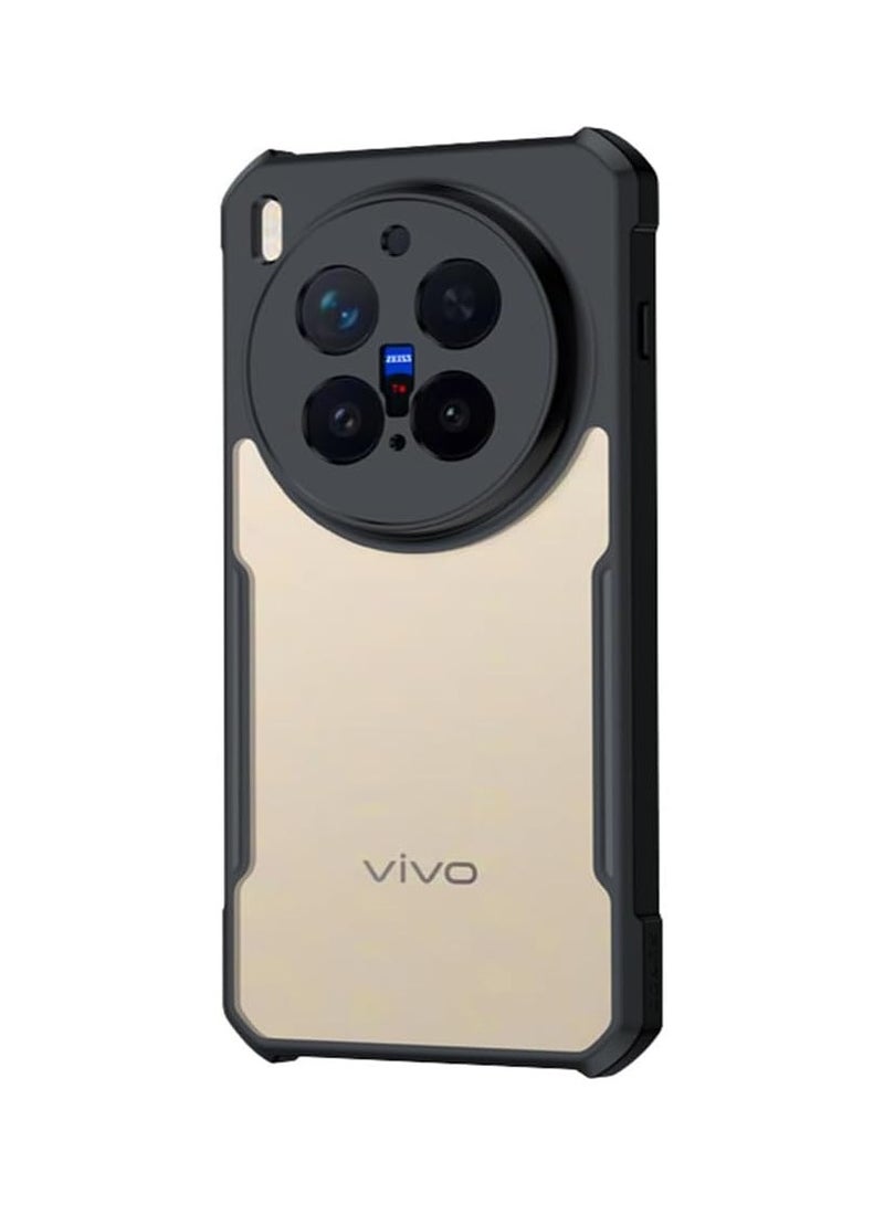 عام غطاء متوافق مع هاتف Vivo X300 Pro 2025 - غطاء واقي رفيع مانع للاصفرار من مزيج TPU+PC مع إطار ماص للصدمات وظهر شفاف - Image 1