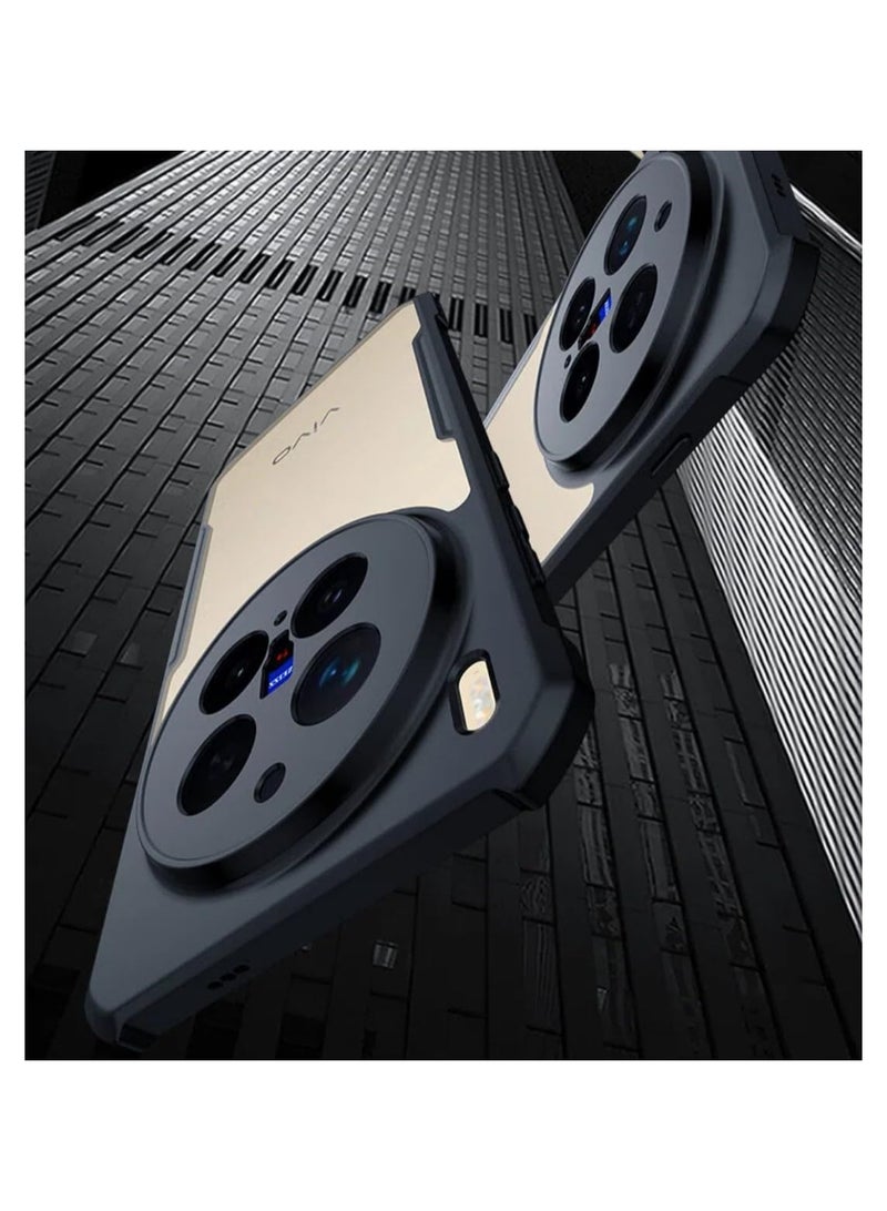 عام غطاء متوافق مع هاتف Vivo X300 Pro 2025 - غطاء واقي رفيع مانع للاصفرار من مزيج TPU+PC مع إطار ماص للصدمات وظهر شفاف - Image 4