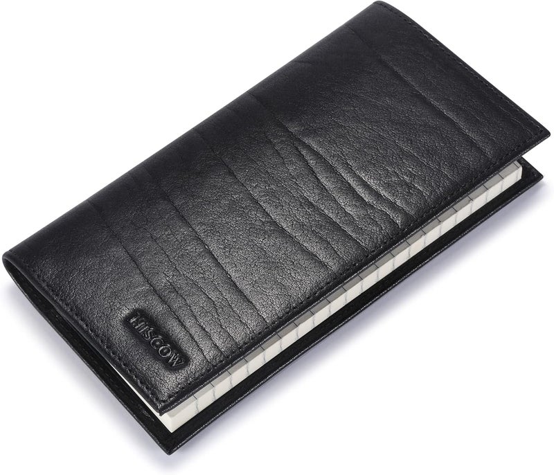 HISCOW Minimalist Checkbook Cover - Full Grain Leather - Image 1