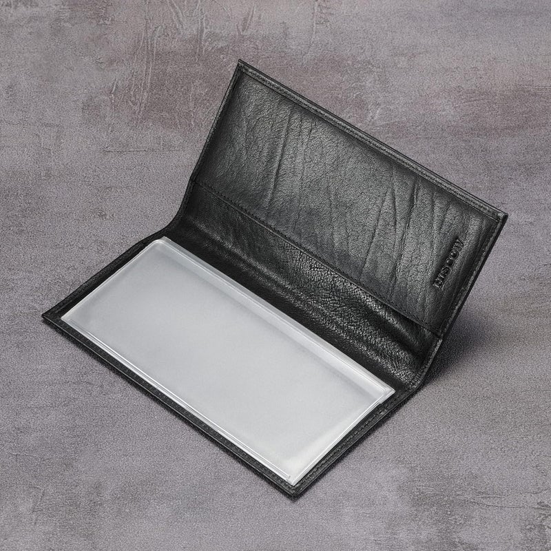 HISCOW Minimalist Checkbook Cover - Full Grain Leather - Image 4