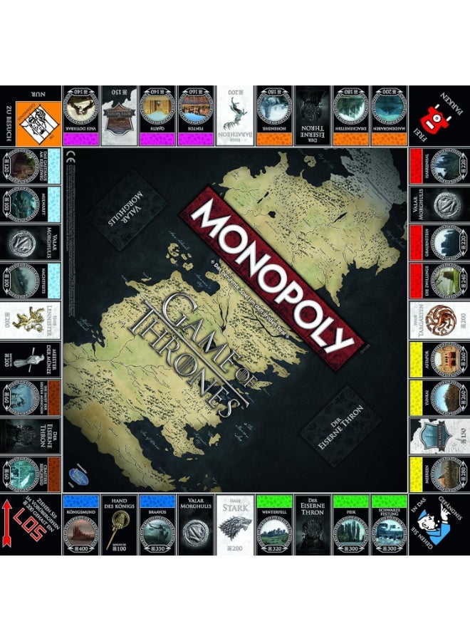 لعبة مونوبولي إصدار جامع لمسلسل صراع العروش (لـ6 لاعبين) - Winning Moves، إصدار رسمي للاقتناء من المسلسل الشهير - Image 3