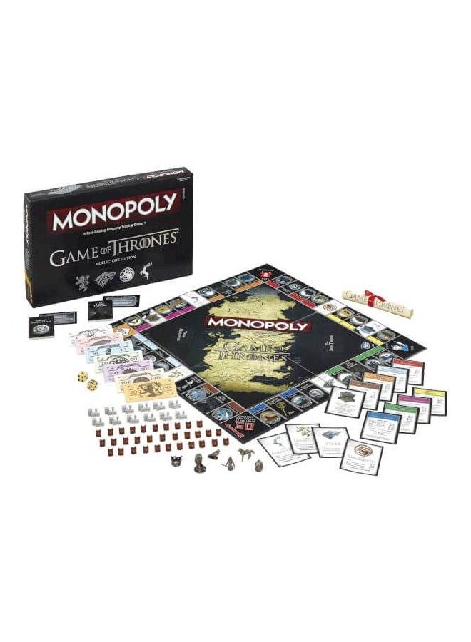 لعبة مونوبولي إصدار جامع لمسلسل صراع العروش (لـ6 لاعبين) - Winning Moves، إصدار رسمي للاقتناء من المسلسل الشهير - Image 1