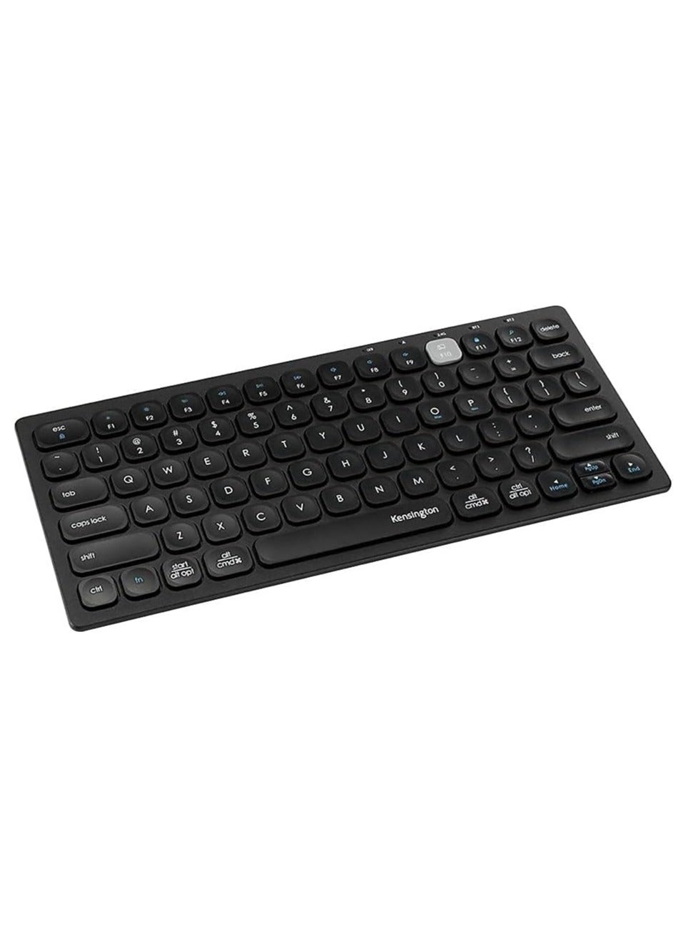 Kensington Wireless Mini Keyboard via Bluetooth or USB 3.0, Compact QWERTY IT Multi-Device and Dual Wireless, Compatible with Windows, Mac, iOS and Chrome OS Arabic