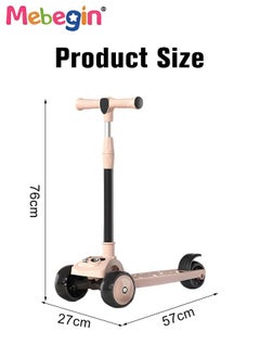 Foldable 3 Wheel Scooter with Windmill and Car Basket, Non-Slip Scooter with Light and Music, Kids Kick Scooter, Adjustable Height, Extra-wide Deck for Stability, No Installation Required - pzsku/Z1A0BCBE570AE8EC35271Z/45/_/1686556338/66977bbd-71ee-4073-b0af-dd99c62854d3