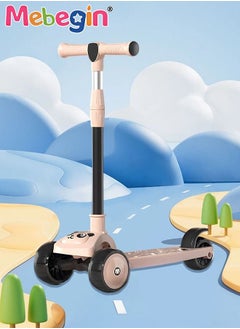 Foldable 3 Wheel Scooter with Windmill and Car Basket, Non-Slip Scooter with Light and Music, Kids Kick Scooter, Adjustable Height, Extra-wide Deck for Stability, No Installation Required - pzsku/Z1A0BCBE570AE8EC35271Z/45/_/1686556339/da0f556b-43c2-4a9d-a356-57e963553429