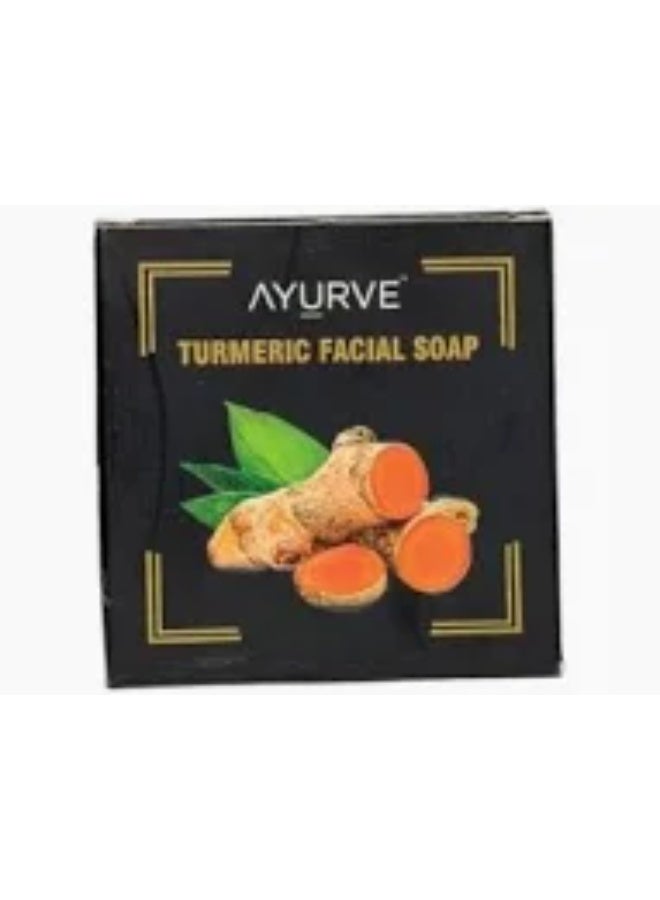 Turmeric Facial Soap – Ayurvedic Herbal Cleanser for Acne, Brightening & Oil Control – Natural Skin Care Bar – 100g
