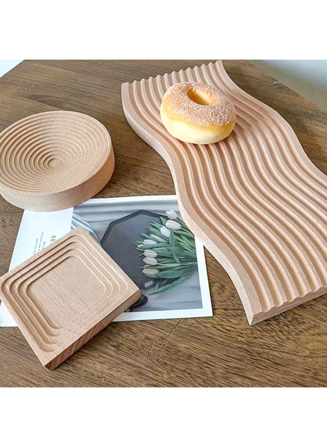 YQbest Nordic Square Aroma Luxury Wooden Tray - Multifunctional Serving Tray for Coffee, Bread & Snacks, Decorative Entryway Organizer with Natural Fragrance, High-Grade Solid Wood Storage Tray - Image 4