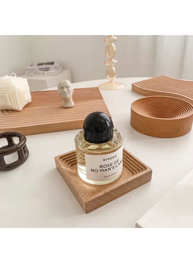 YQbest Nordic Square Aroma Luxury Wooden Tray - Multifunctional Serving Tray for Coffee, Bread & Snacks, Decorative Entryway Organizer with Natural Fragrance, High-Grade Solid Wood Storage Tray - Image 5