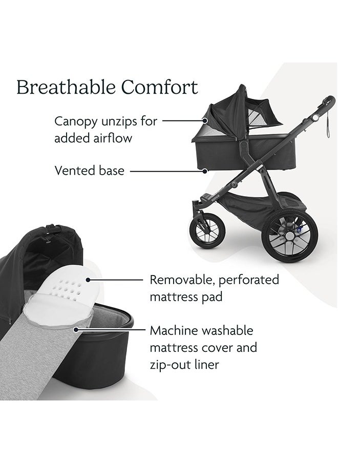 UPPAbaby - Bassinet - Jake (Black/Carbon/Black Leather) - Image 1