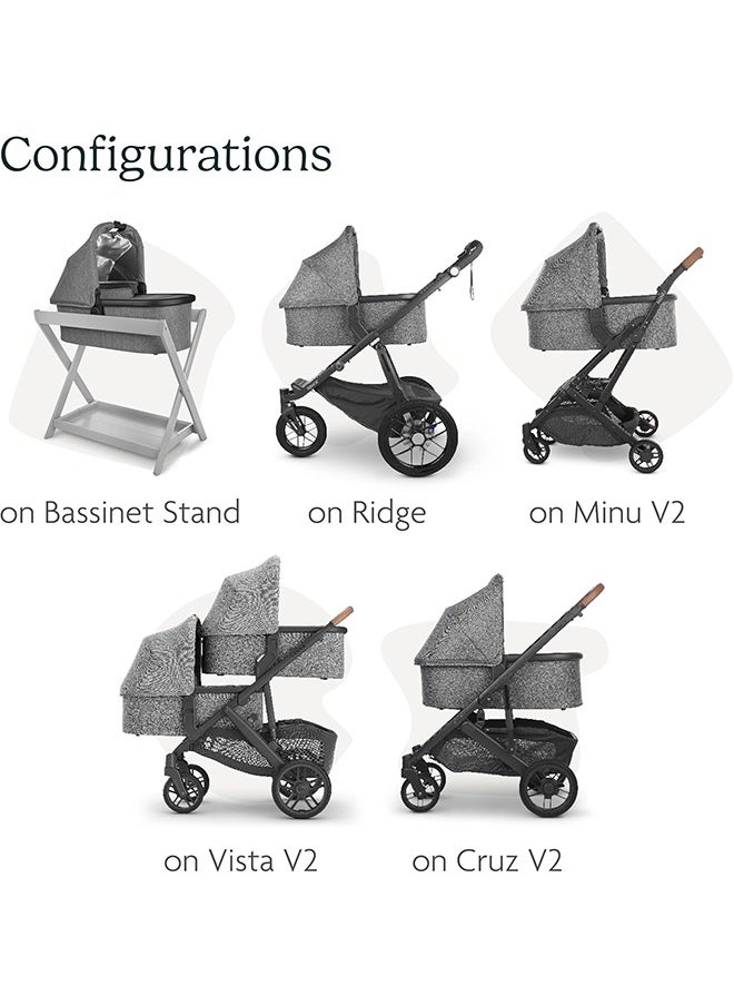 UPPAbaby - Bassinet - Jake (Black/Carbon/Black Leather) - Image 1