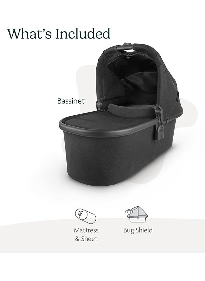UPPAbaby - Bassinet - Jake (Black/Carbon/Black Leather) - Image 1
