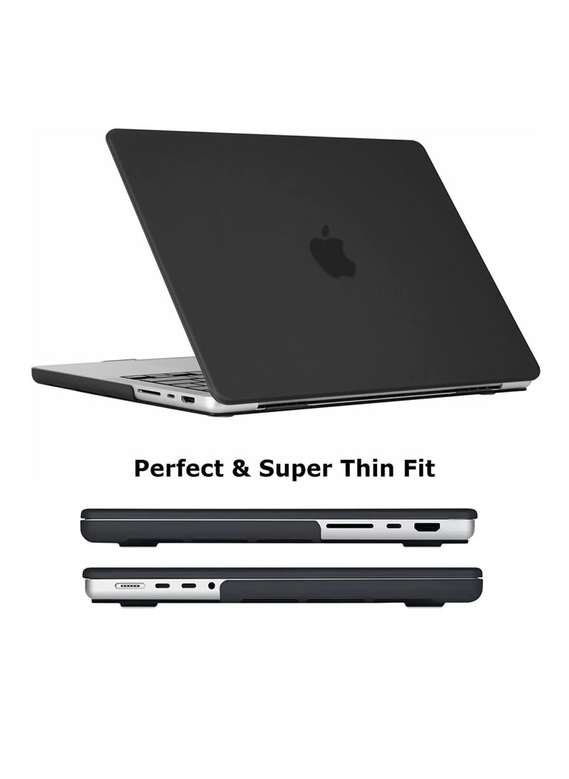 Generic Bundle 3 in 1 Case Compatible for MacBook Pro 14" 2021 --2024(M1/M2/M3/M4 Chip) A2442/A2779/A2918/A2992/A3112/A3401/A3185, Protective Hard Shell Cover & Keyboard Skin & Anti Blue Screen Protector for MacBook Pro 14 Inch ,Matte Black  - Image 2