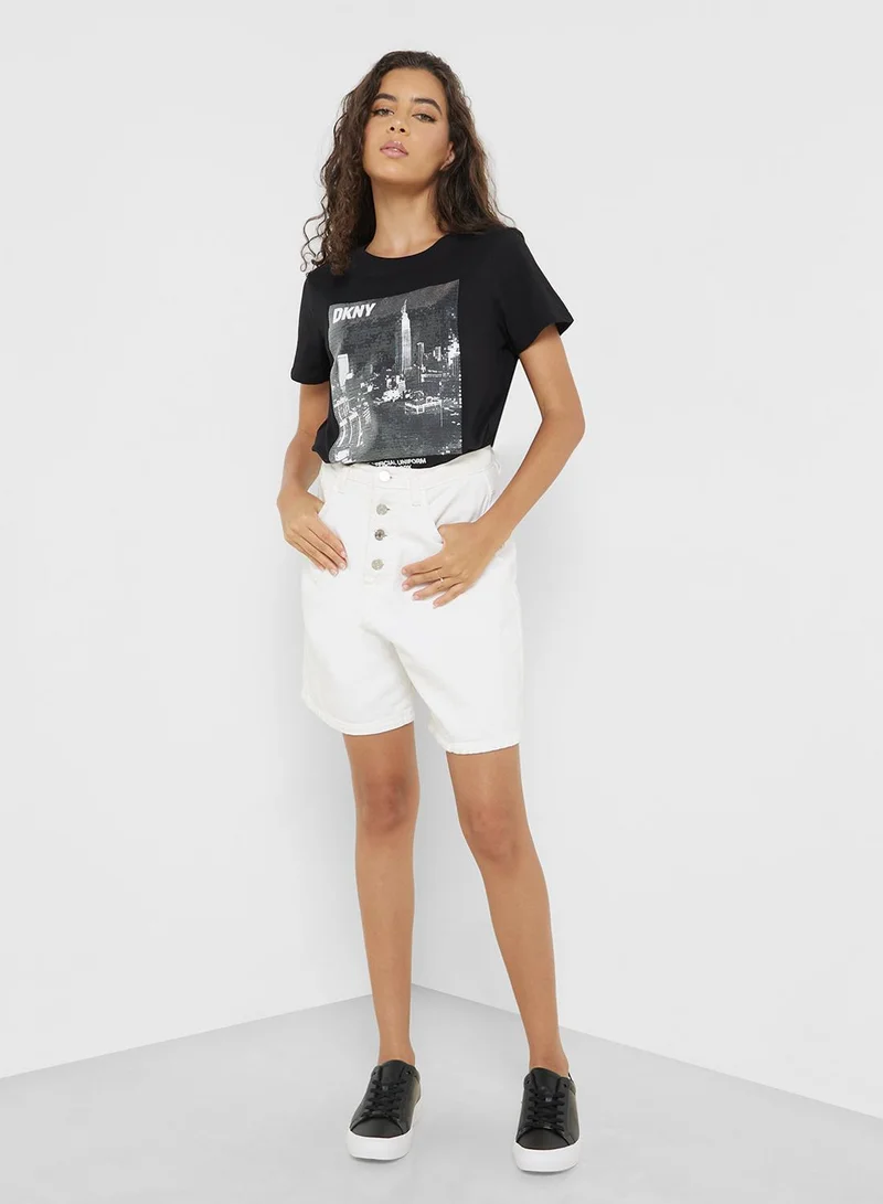 دي كاي أن واي سبورت Crew Neck T-Shirt