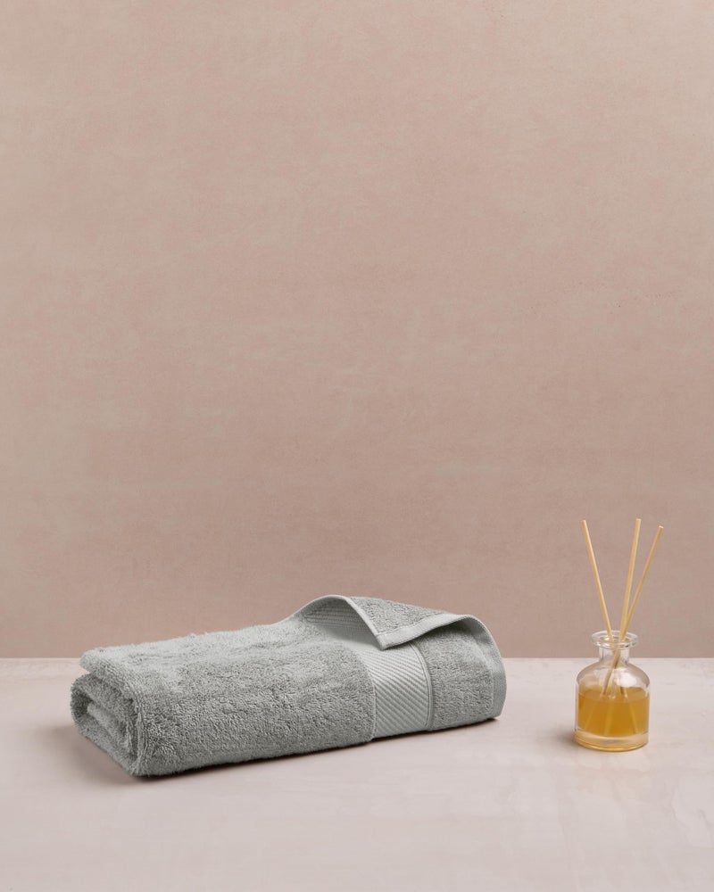 Himêya Himeya Towels for Bath Large Size | Bamboo Cotton Towels for Bath | Towel 1Pcs | 400 GSM | 70 x 140 cm | Steel Grey | Bath Towels for Men, Women & Kids | Gym Towel | Perfect for Everyday Use - Image 2