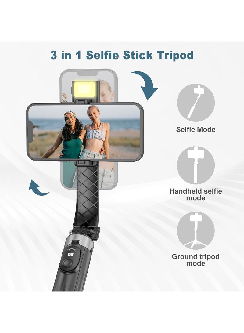 40-inch Selfie Stick Tripod with LED Fill Light, Expandable Travel Essentials Phone Tripod, Upgraded Phone Quadrupod with Wireless Remote Control - Image 3