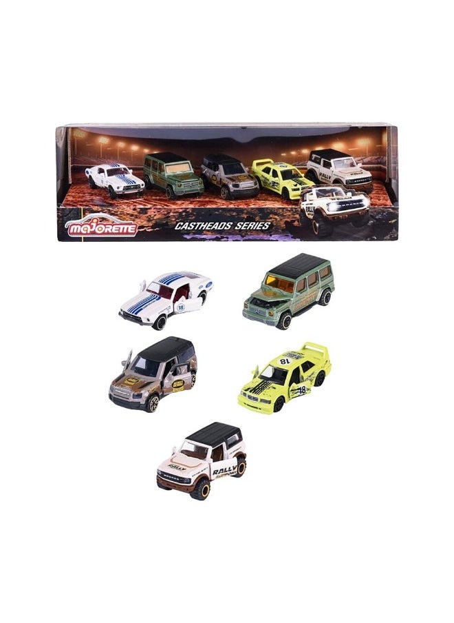 Majorette Majorette Castheads Series Track Racer Vehicle Gift Pack (5 Pieces) 
